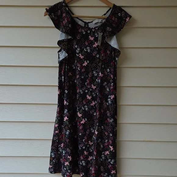 LOFT Multicolor Floral Dress - Picture 4 of 8